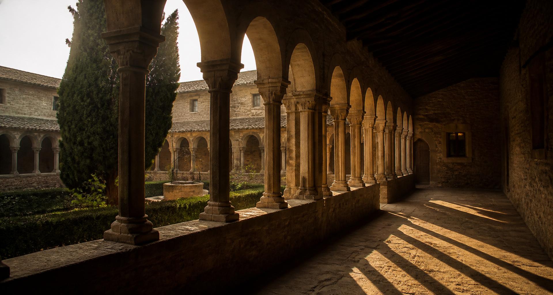 Chiostro al mattino